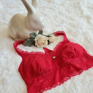 DKNY Red Lace Bralette